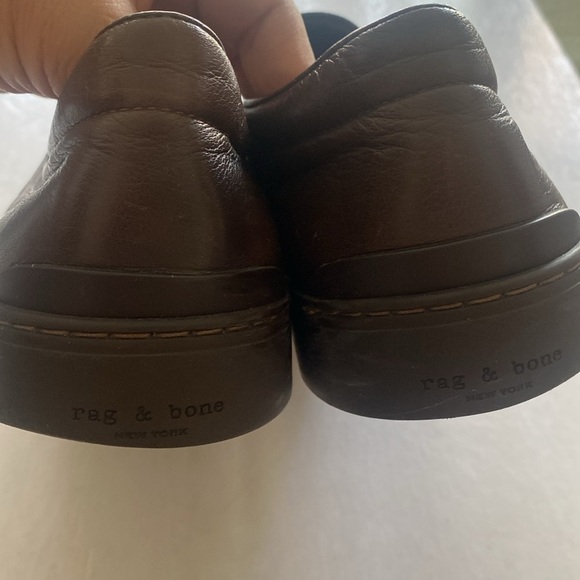 Rag & Bone Men's Casual Slip-On Leather Shoes with Leather Lining & Rubber Sole - Picture 7 of 10